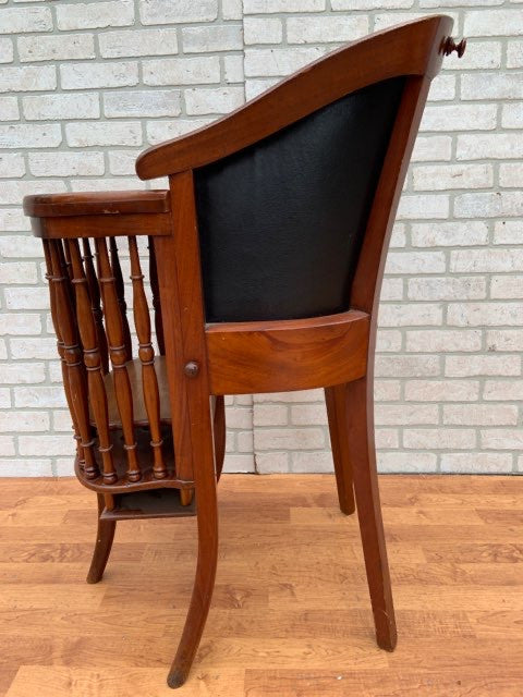 Antique Victorian Child's Feeding Chair with Chamber Pot