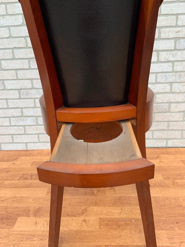 Antique Victorian Child's Feeding Chair with Chamber Pot