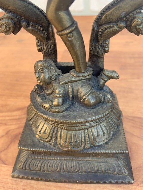 Antique Indian Gilt Bronze Shiva Nataraja - The Lord of Dance Statue