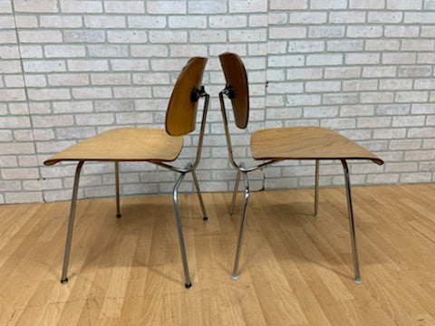 Mid Century Modern Eames Herman Miller Side Chairs - Pair