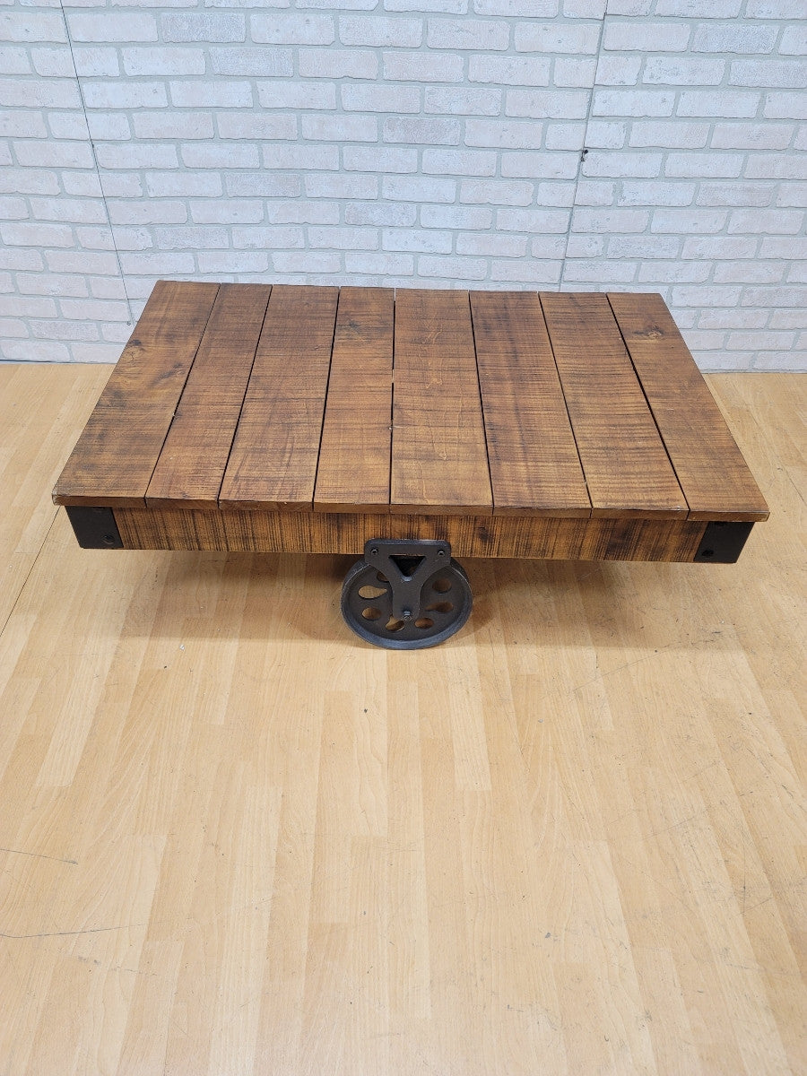 Mill Cart Oak Coffee Table