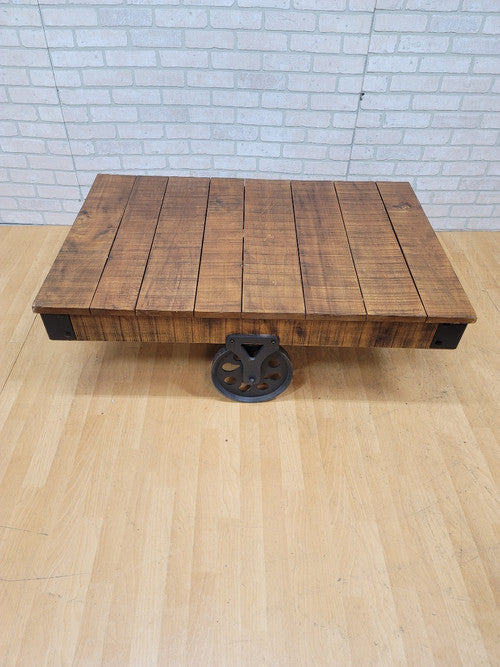 Mill Cart Oak Coffee Table