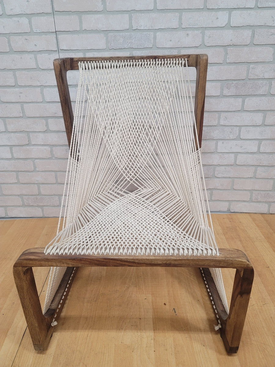 Vintage Swedish Modernism Design Silk Thread Chair with Ottoman by Asa Karner for Alvi Design