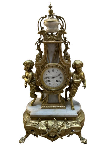 Vintage Italian Figural Satyr Mantle Clock
