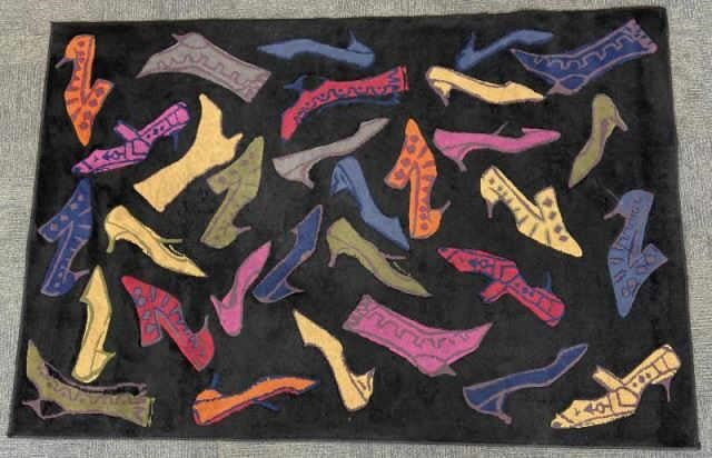 Vintage Limited Edition Andy Warhol Shoes Area Rug by Sphinx