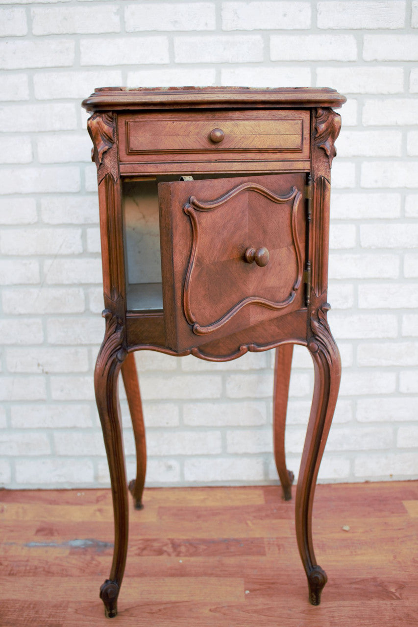 Antique French Louis XV Style Humidor Cabinet