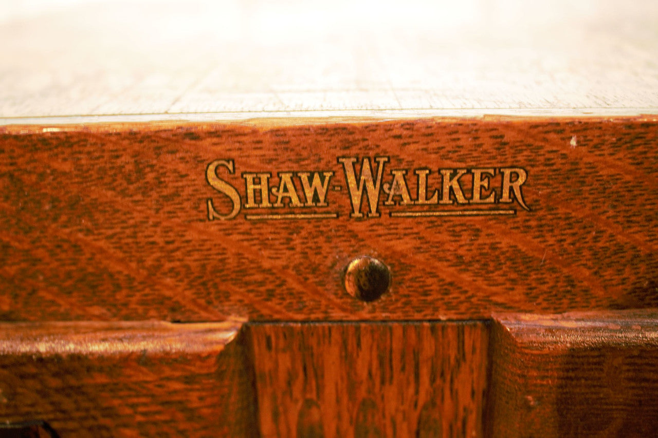 Antique Shaw Walker Library Bureau Filing Cabinet