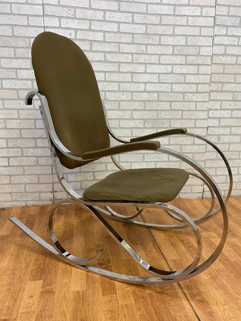 Chrome rocking outlet chair