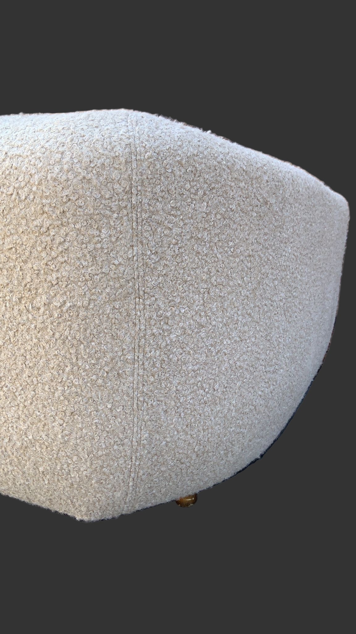 Mid Century Modern Karpen Club Chair Newly Reupholstered in Boucle