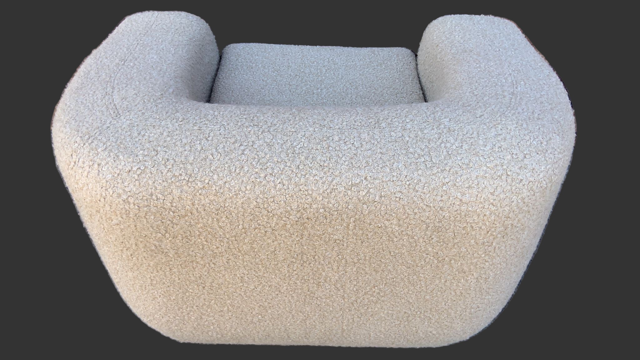 Mid Century Modern Karpen Club Chair Newly Reupholstered in Boucle