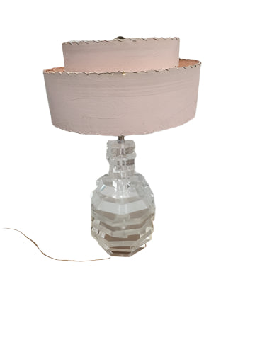 Mid Century Modern Lucite Table Lamp