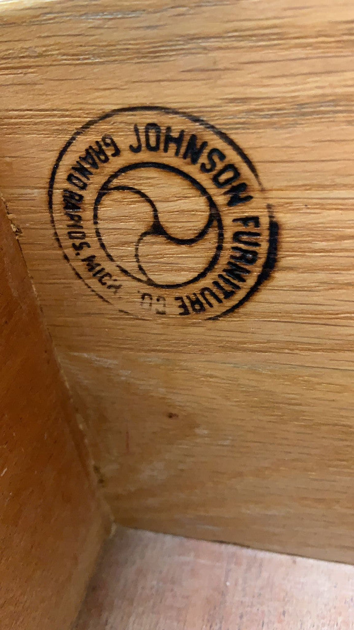Mid Century Modern Cork Dresser by Johnson Furniture