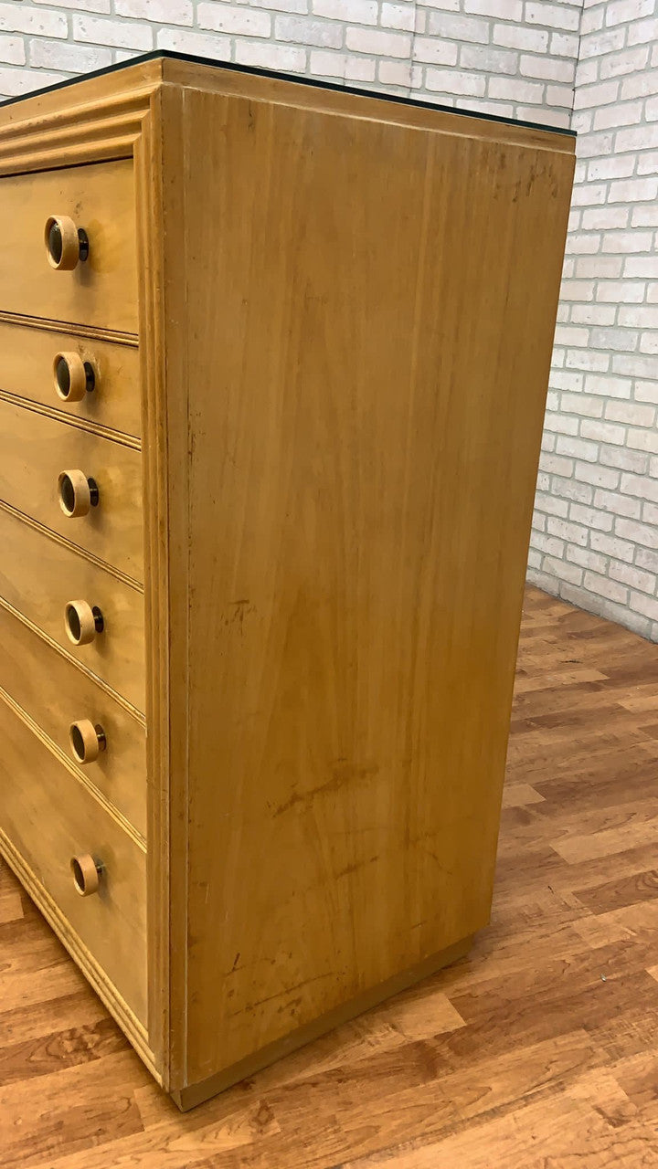 Mid Century Modern Cork Dresser by Johnson Furniture