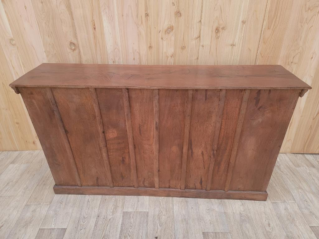 Antique Moroccan Rustic Reclaimed Wood Media Cabinet