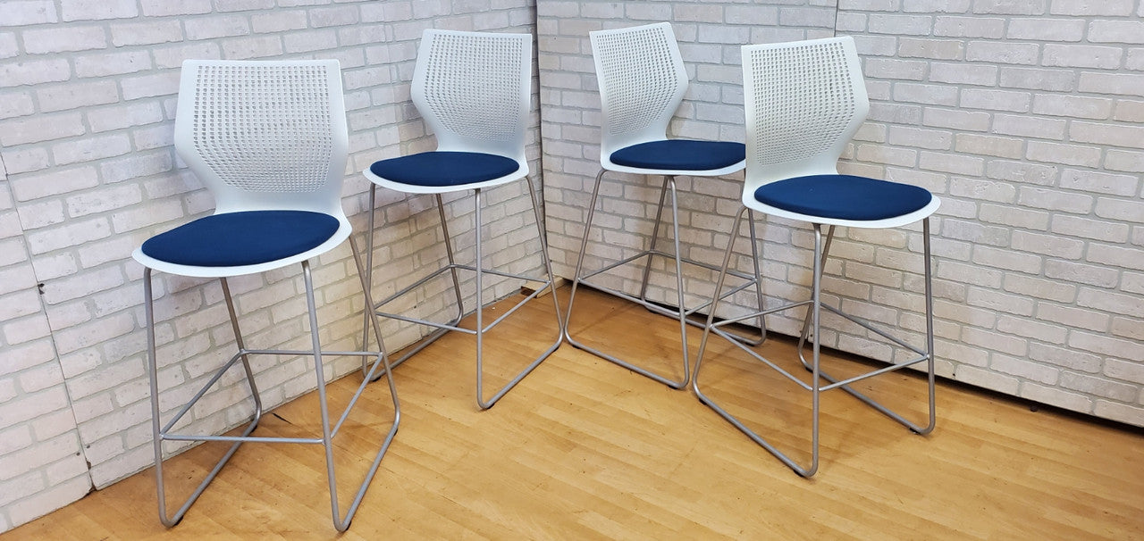 Mid Century Modern Knoll MultiGeneration Bar Stools and Square Dinette Table - 5 Piece Set