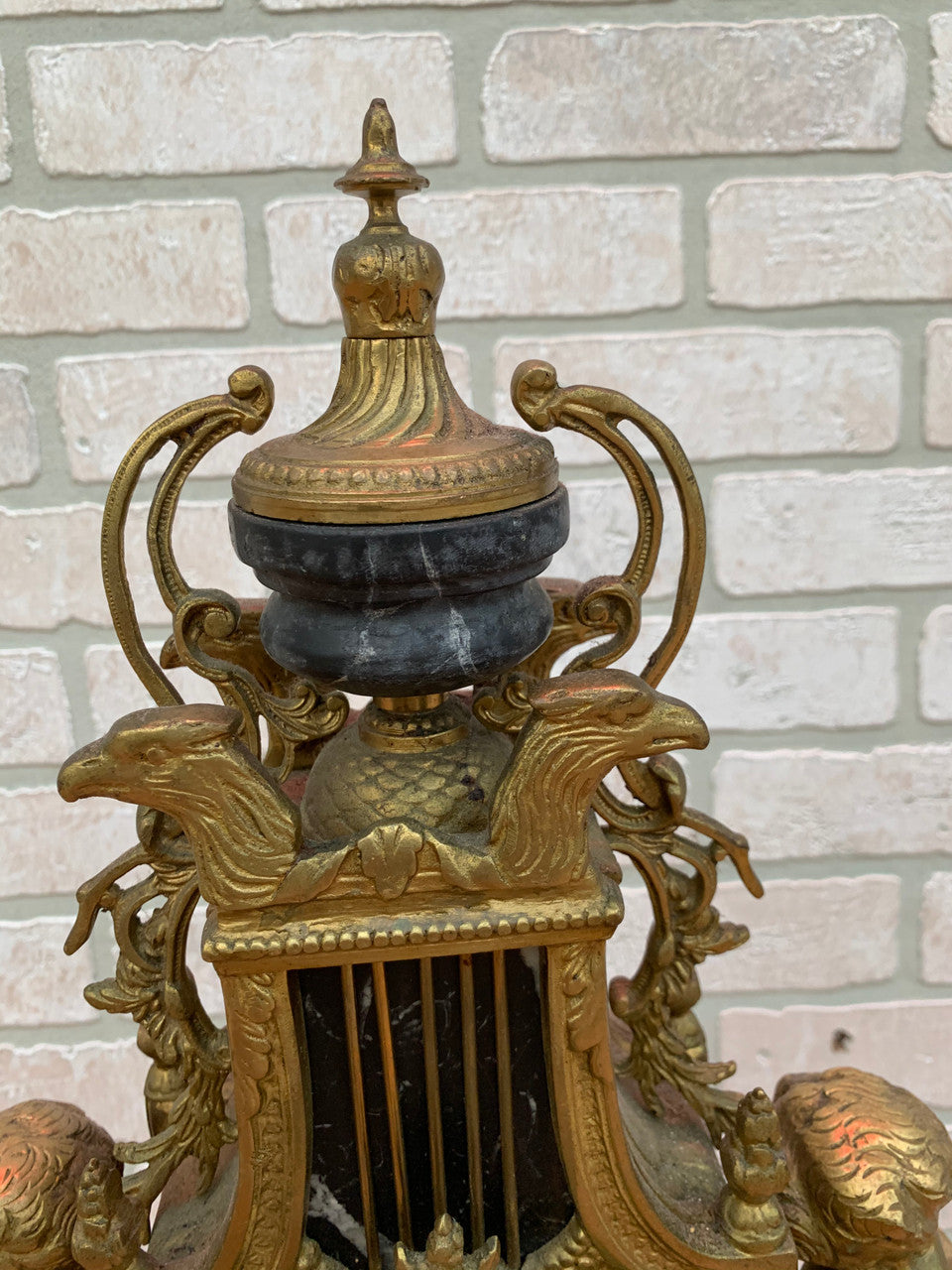 Vintage Imperial Franz Hermle Brevettato Ornate Figural Mantle Clock