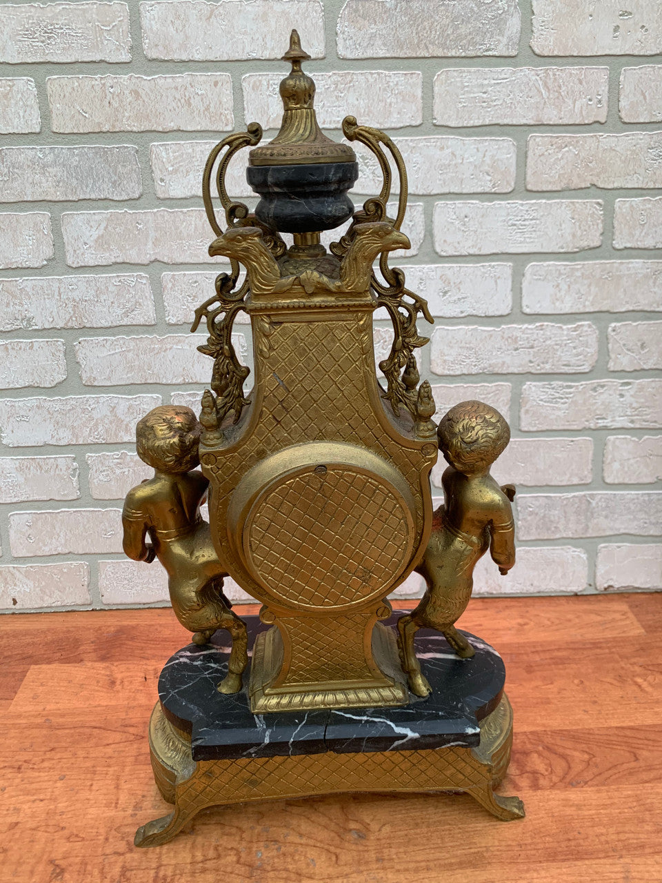 Vintage Imperial Franz Hermle Brevettato Ornate Figural Mantle Clock