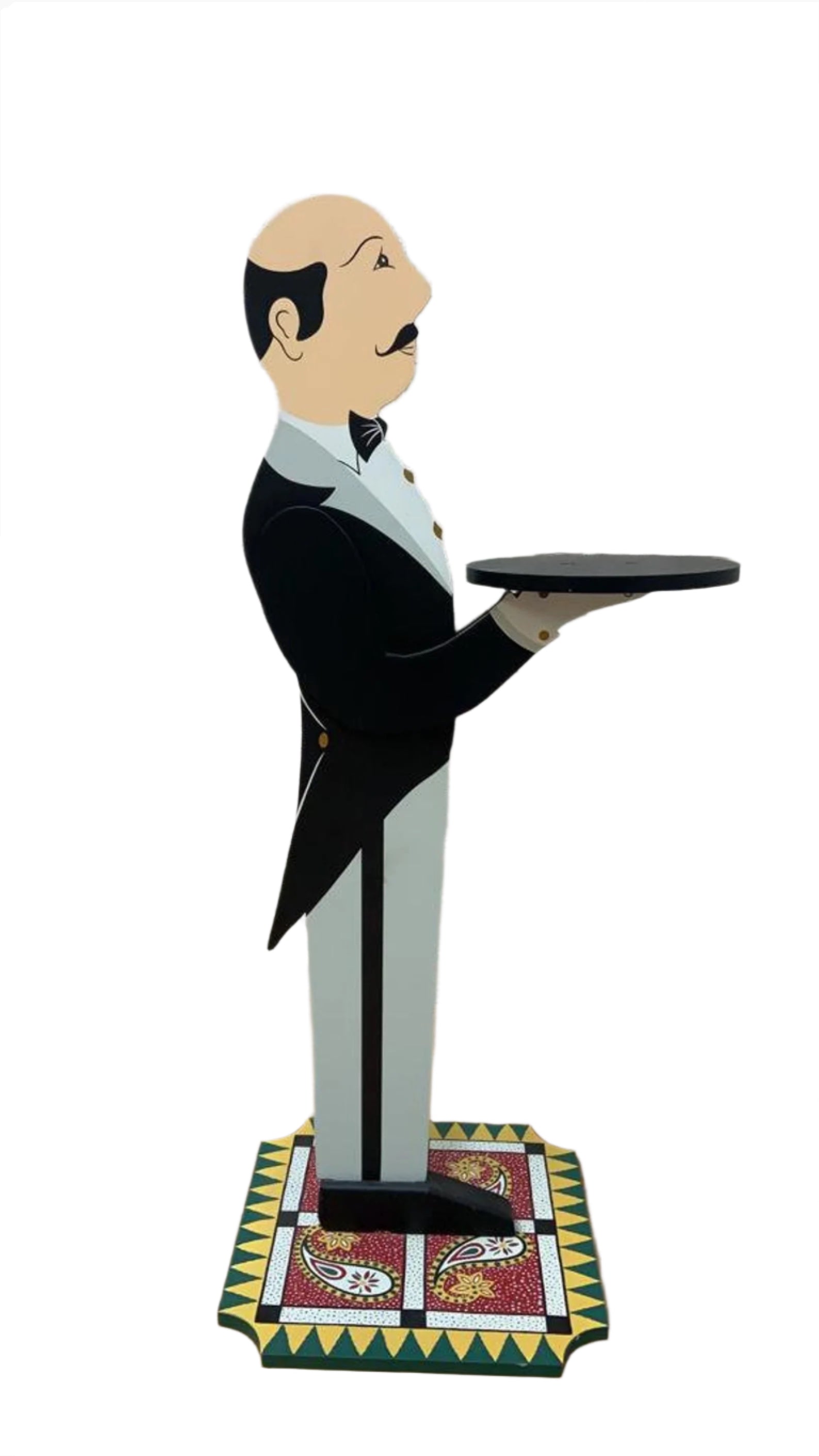 Vintage Art Deco Free Standing Butler with Serving Tray