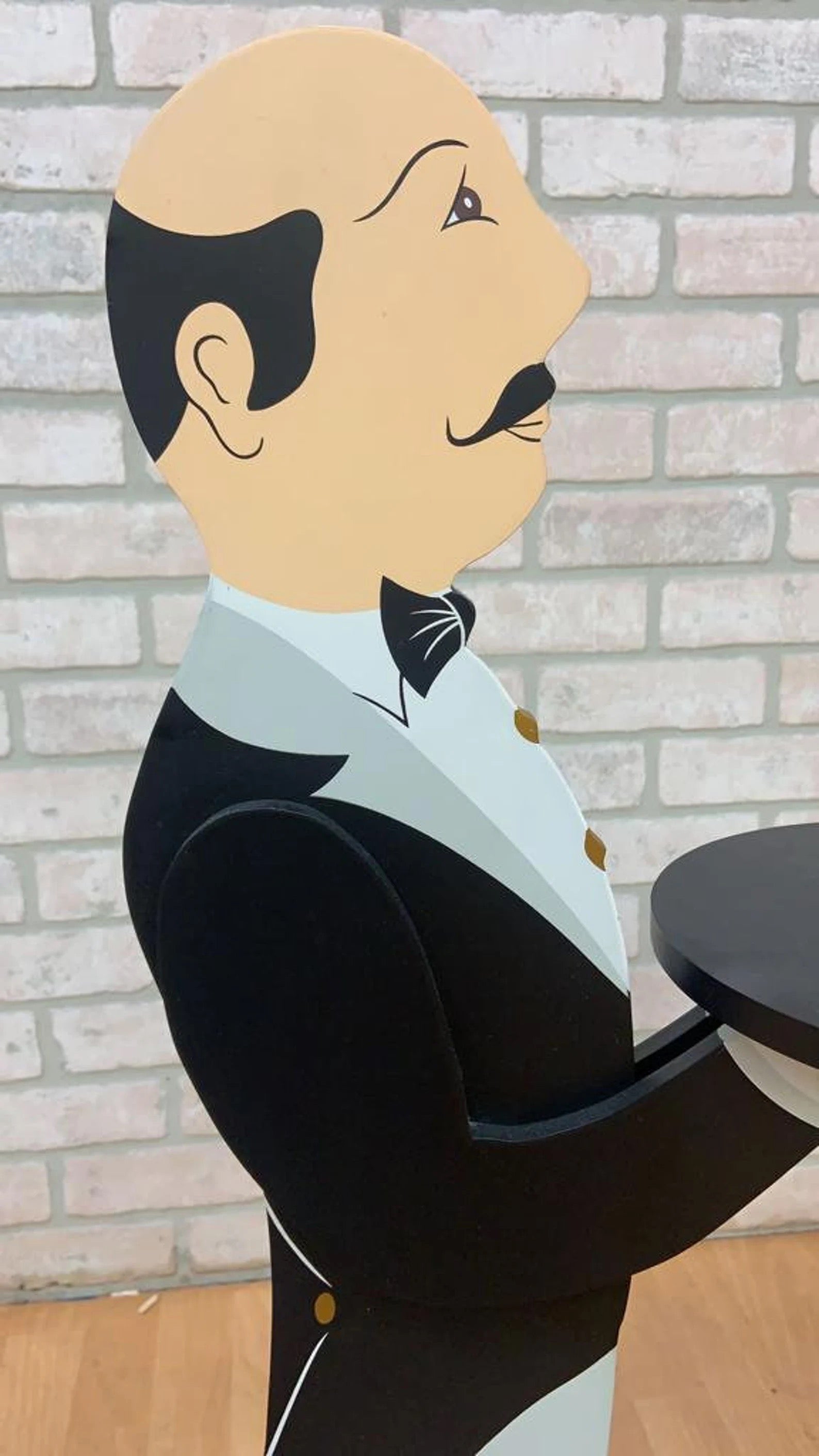 Vintage Art Deco Free Standing Butler with Serving Tray