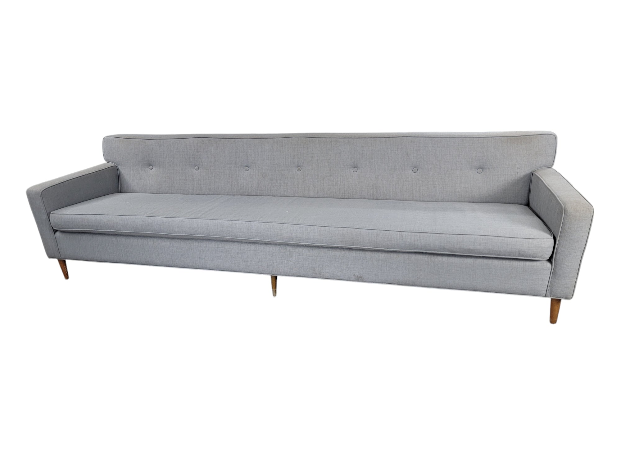Mid Century Modern Button Back Sofa by Ed Wormley for Dunbar