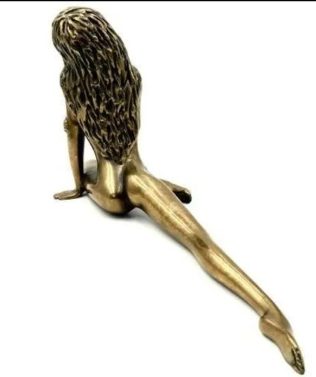 Vintage Tom Bennett "Autumn" Bronze Nude Female Dancer Sculpture