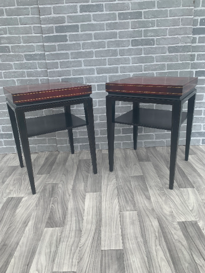 Hollywood Regency Tommi Parzinger Occasional Side Tables  - Pair