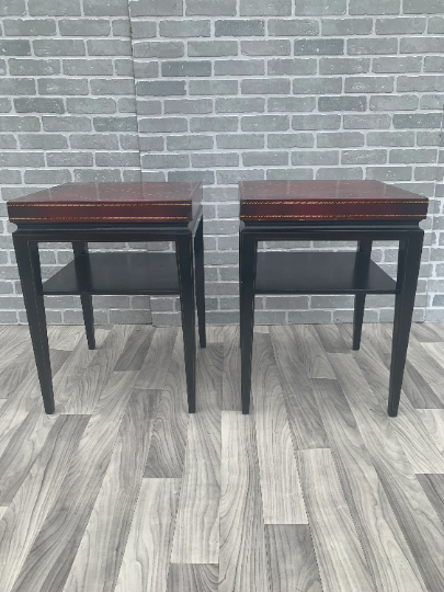 Hollywood Regency Tommi Parzinger Occasional Side Tables  - Pair