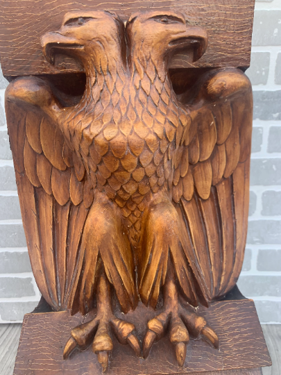 Antique Architectural Salvage Eagle Corbels - Pair