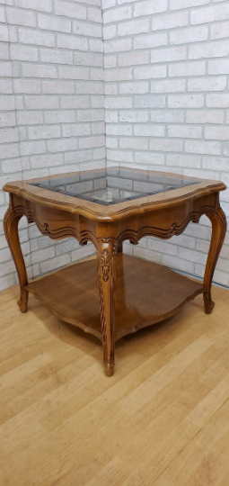 Vintage French Country Console Table and 2 Side Tables by Thomasville Furniture - 3 Piece Set