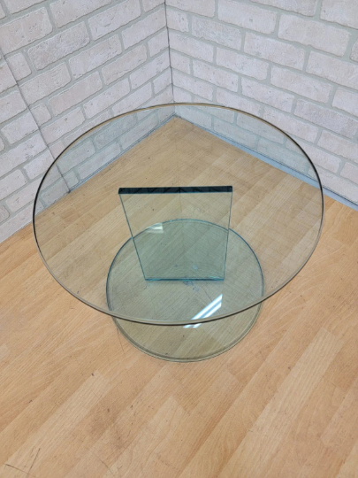 Modern Danish Glass Side Table by Ida Linea Hildebrand for Friends & Founders