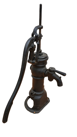 Antique Authentic American Black Cast Iron Farm Well Water Pump