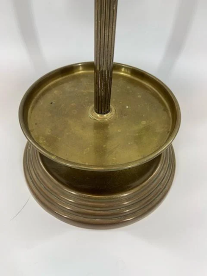 Antique Victorian Gilded Bronze Table Mirror/Candle Holder Sconce Fixture