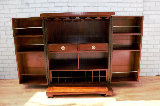 Modern Expandable Bar Cabinet by Plunkett Home Furnishings