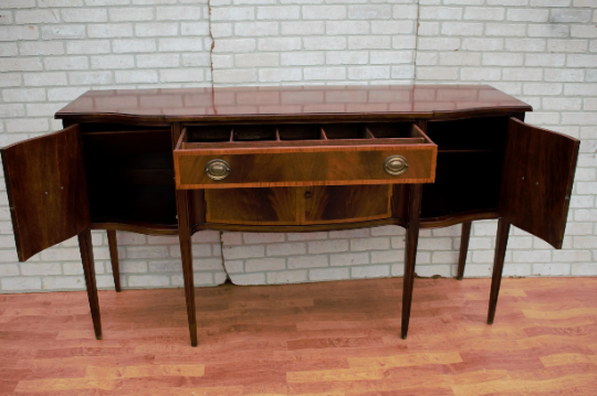 Antique Georgian Style Mahogany Sideboard Credenza