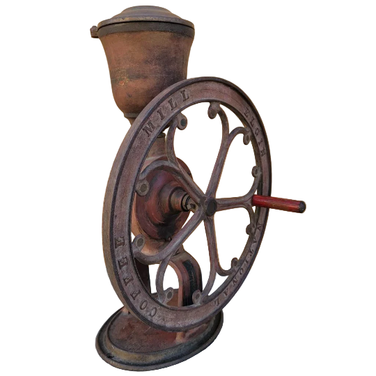 Antique Cast Iron Elgin National Coffee Mill Grinder #40