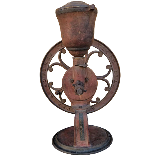 Antique Cast Iron Elgin National Coffee Mill Grinder #40