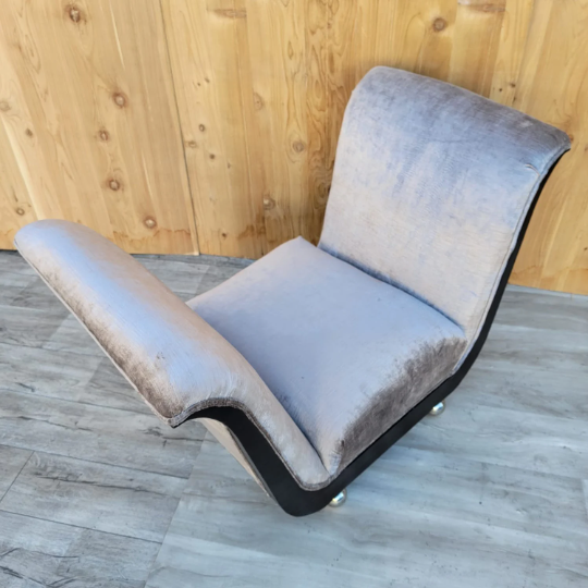 Art Deco Guglielmo Ulrich Style Scuptural Scroll Arm Seat Benches Newly Reupholstered - Pair