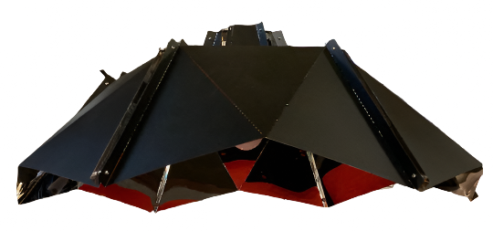 Antoinette Geometric Black Pendant Light by Nuevo