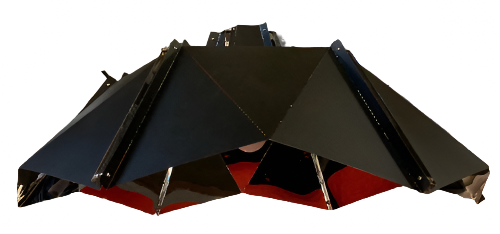 Antoinette Geometric Black Pendant Light by Nuevo