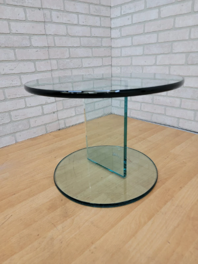 Modern Danish Glass Side Table by Ida Linea Hildebrand for Friends & Founders