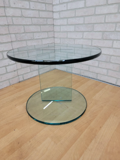 Modern Danish Glass Side Table by Ida Linea Hildebrand for Friends & Founders