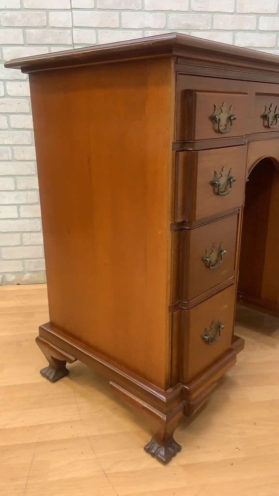 Antique George III Mahogany Kneehole/Dressing Desk
