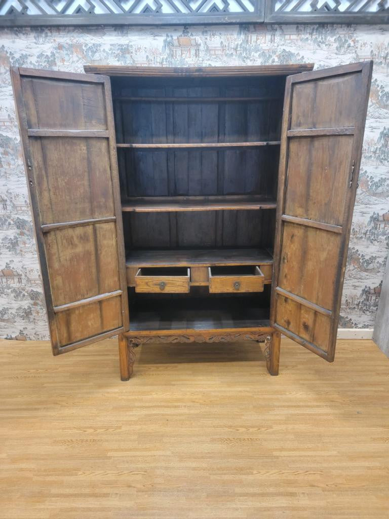 Hold - Antique Shanxi Province Carved Storage Cabinet