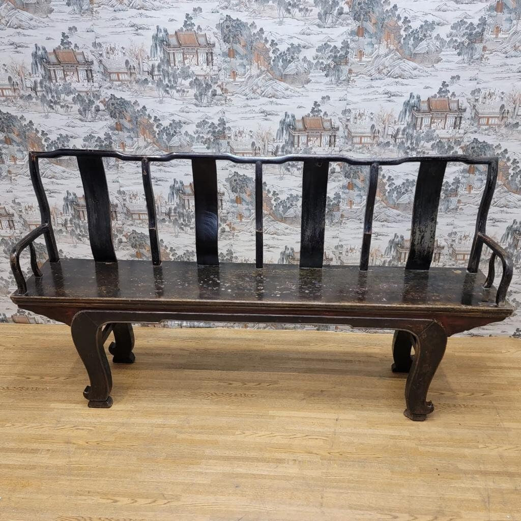 Vintage Shanxi Province Elm Bench