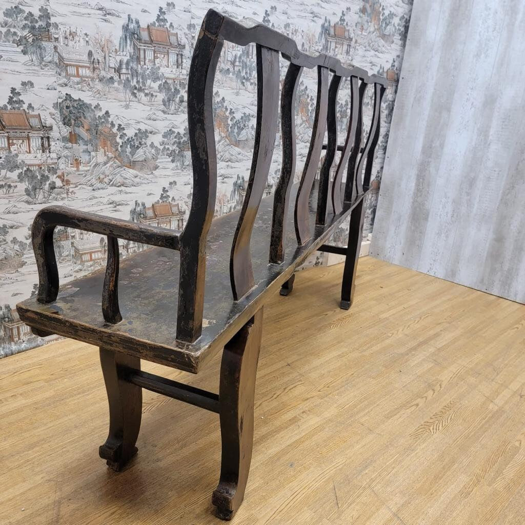 Vintage Shanxi Province Elm Bench