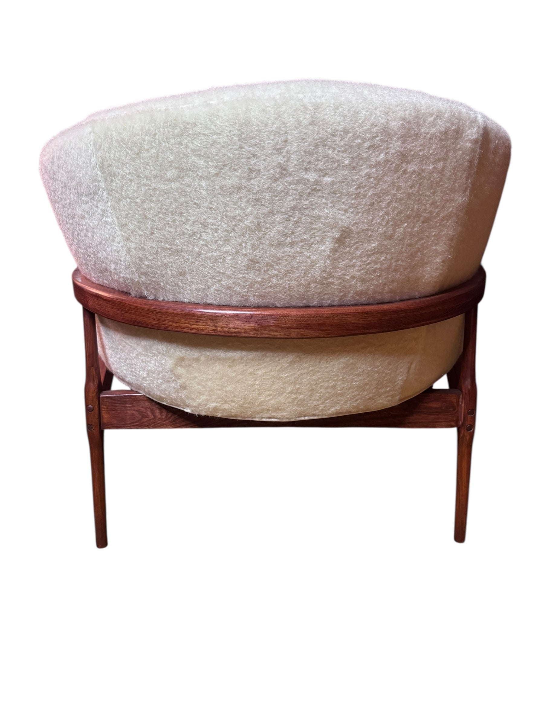 MCM Lawrence Peabody Low Barrel Back Lounge Chair Newly Upholstered