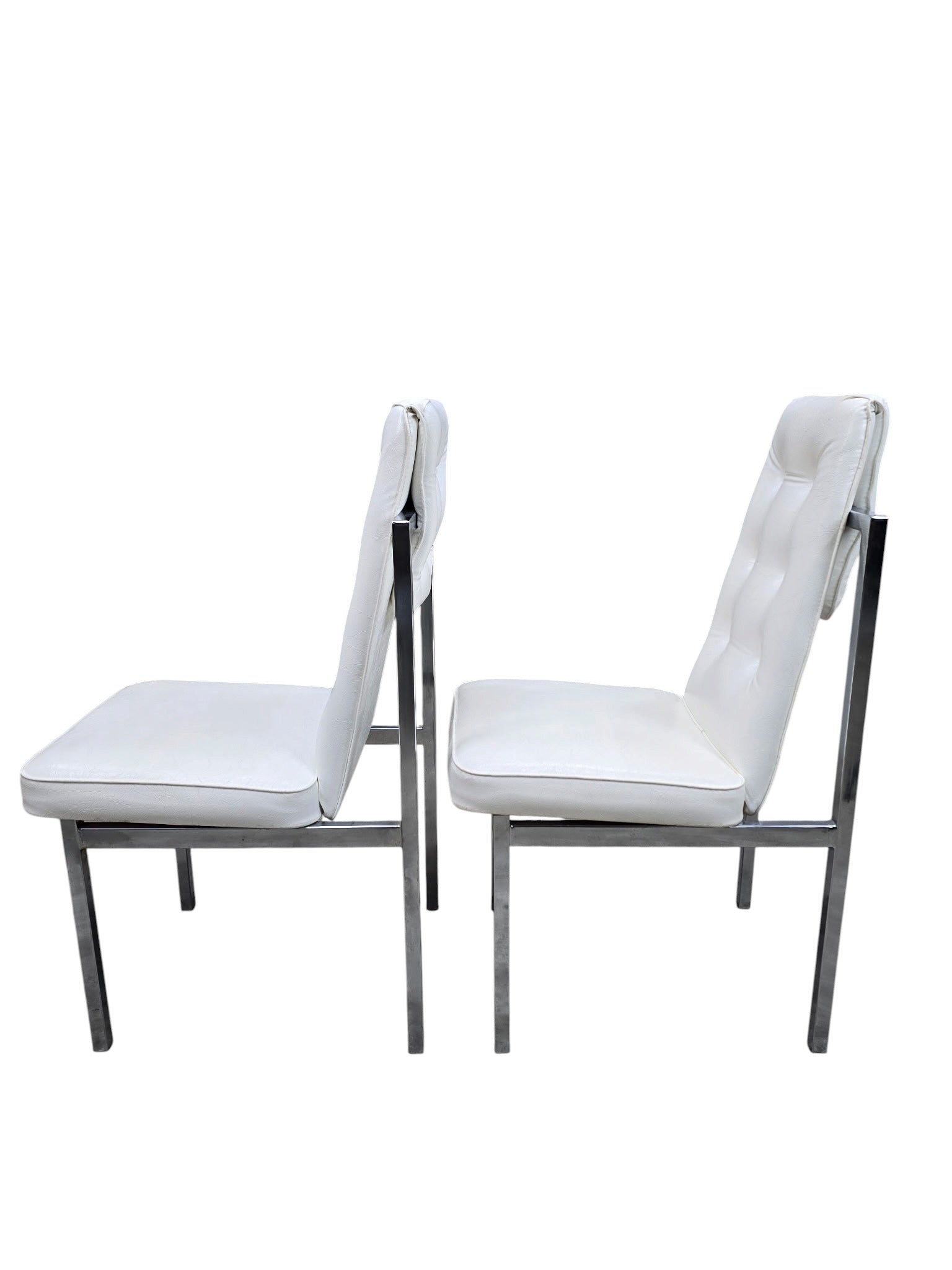 MCM Cal-Style Furniture Mfg. Chrome High Back Dining Chairs – Set of 6
