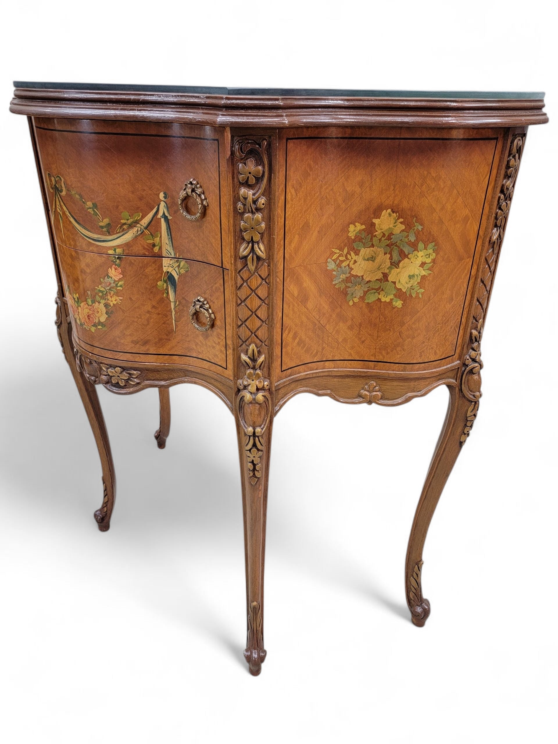 Antique Neoclassical French Style End Tabes/Nightstands - Pair