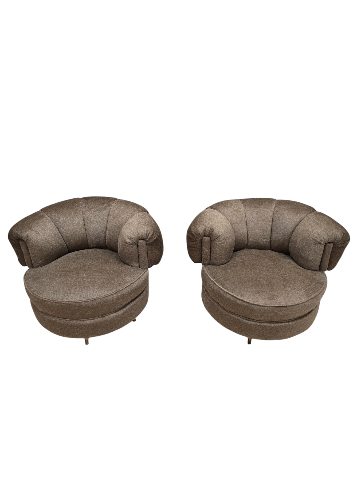 MCM Barrel Back Lounge Chairs Newly Reupholstered – Pair