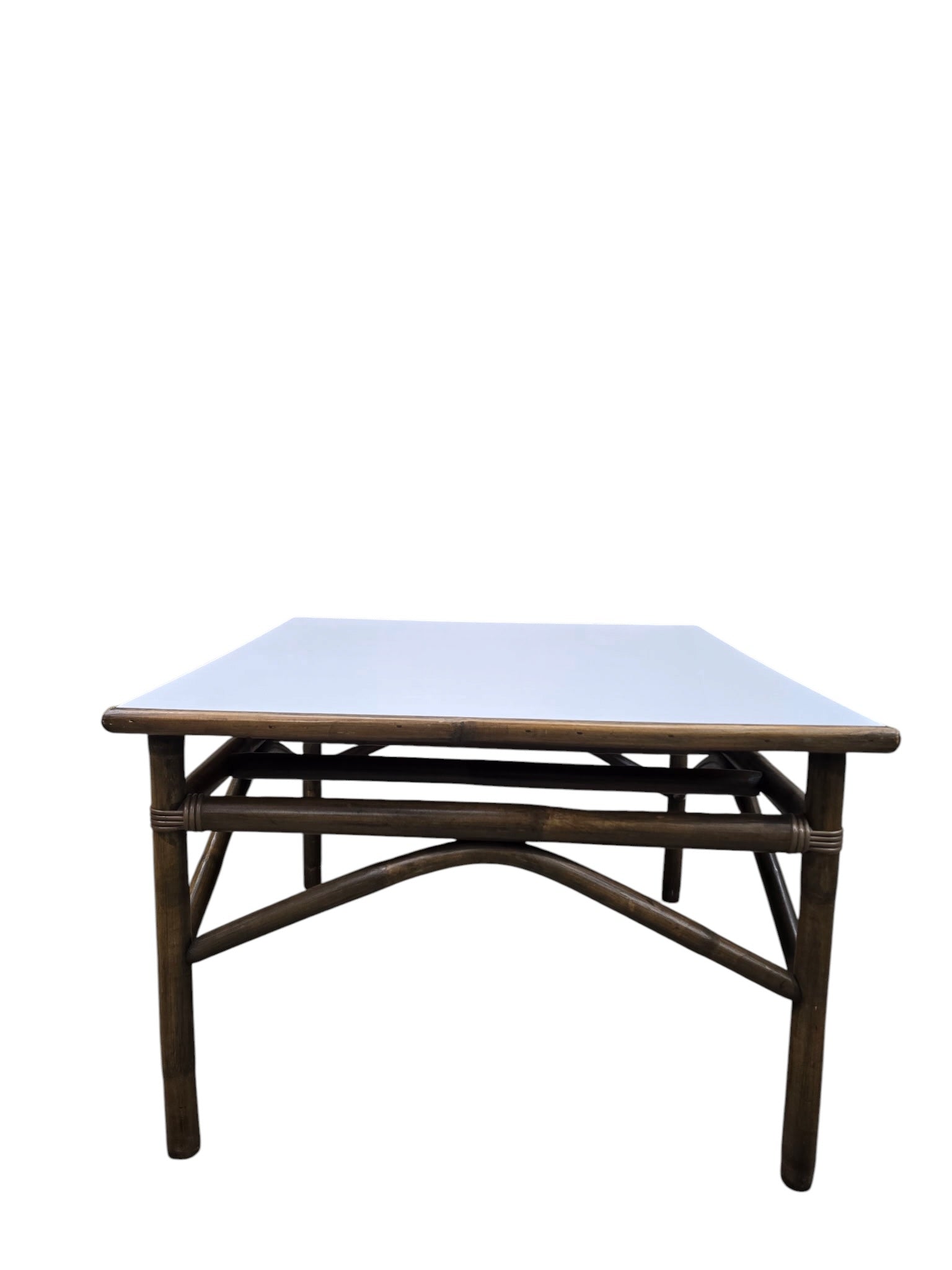 Modern Coastal Bamboo Side Table by Vogue Rattan